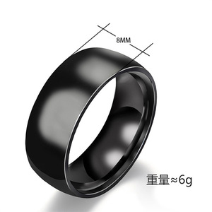 Pet lover double <b>cat</b> silhouette <b>ring</b> stainless steel wide-sided glossy male and female neutral wind cross-border wholesale <b>ring</b> - Product Image 4