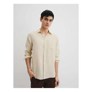 Chemise pour homme, style contemporain, coupe confortable, tissu fin, convient pour le bureau, les tenues décontractées et les sorties du week-end - Product Image 5