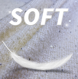 Vải dệt Jacquard len tweed 320GSM thiết kế mới, pha polyester, mềm mại, ấm áp, dùng cho may mặc và đồ gia dụng - Product Image 3