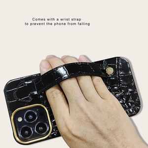 Mới Sang Trọng Da Cá Sấu Mô Hình Da Điện Thoại Di Động Trường Hợp Bìa Với Xử Lý Đối Với iPhone 13 Pro Max - Product Image 4