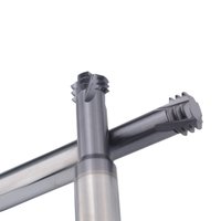 Fraises en bout en carbure monobloc à trois dents ODM/OEM M1 à M14 HRC60 personnalisable