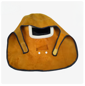 Casque de <span class=keywords><strong>soudeur</strong></span> en cuir de vachette résistant à la chaleur avec lentille rabattable, équipement de protection pour soudeurs - Product Image 6
