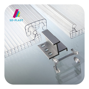 8mm 10mm 12mm công nghiệp 4-tường <span class=keywords><strong>h</strong></span>-cấu trúc trong suốt tấm <span class=keywords><strong>polycarbonate</strong></span> tổ ong cho nhà kính lợp/u-lock - Product Image 3