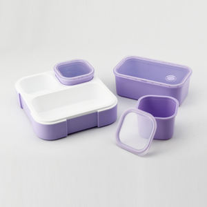 3 डिब्बे प्लास्टिक Bento टिन दोपहर के भोजन के बॉक्स के लिए Bpa मुक्त बच्चों भंडारण बक्से और डिब्बे खाद्य कंटेनर आयत 3-7 दिनों आधुनिक - Product Image 5