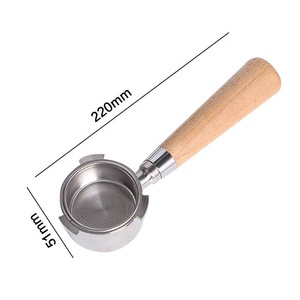 Machine à café expresso professionnelle Portafilter sans fond en acier inoxydable pour panier de filtre <span class=keywords><strong>Delonghi</strong></span> EC680/EC685 inclus - Product Image 1