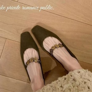 Zapatos Planos Duobao para Mujer, Modelo 6328 Su <span class=keywords><strong>Yinyin</strong></span>, Estilo Jiangnan, Punta Cuadrada, Moneda Dorada Pequeña, Sin Cordones, Suela Plana, Tipo Mary Jane - Product Image 3