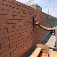 Échantillon gratuit, vente directe d'usine de briques bleues anciennes flexibles à bas prix, carreaux de mur en briques, briques réfractaires