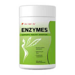Complejo de Enzimas Digestivas con Lipasa, Amilasa, Bromelina y Celulasa, Favorece una Digestión Saludable y <span class=keywords><strong>la</strong></span> Absorción de Nutrientes - Product Image 1
