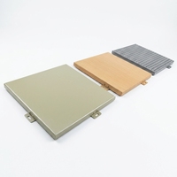 Panneau de façade en aluminium haute résistance, léger, revêtement PVDF couleur RAL, anti-UV, résistant aux sels marins, classe A ignifuge