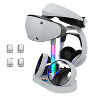 Support de stockage VR pour contrôleur VR2 et support d'affichage de charge de casque avec lumière LED pour contrôleur Snoy PSVR2