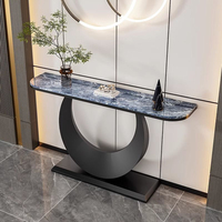 Meubles de salon, ensembles de table console en métal de luxe Table d'entrée à miroir moderne à vendre