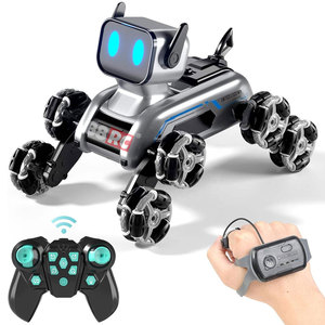 88RC 2950 หุ่นยนต์สุนัขบังคับวิทยุแบบอินเทอร์แอคทีฟ รถบังคับวิทยุผาดโผน 2.4G ควบคุมด้วยท่าทางมือและนาฬิกา หุ่นยนต์สุนัขแปดล้อ - Product Image 1