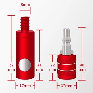 Conector de Liberación Rápida de Acero Inoxidable para Red de Pesca, Accesorio Universal Antirrotación de 8 mm para Caña de Pescar - Product Image 2