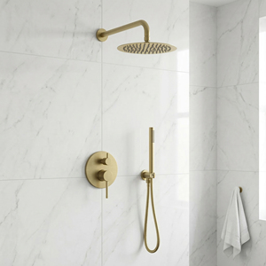 Rubinetto per Vasca da Bagno alla Moda con Singolo Foro, Finitura Nichel Spazzolato, Valvola in Ceramica, <span class=keywords><strong>Antigoccia</strong></span> e Antiperdita - Product Image 5