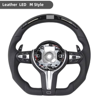 Volant sport en cuir pleine fleur avec écran LED pour BMW F1 M3 M4 M5 M6 F10 F15 F20 F22 F25 F30 F31 F32 F36 F80 E70 E90 X3 X4 X5