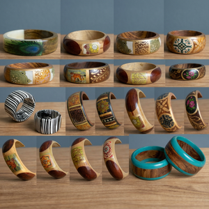 Nouveaux bracelets en résine ivoire, style religieux, faits à la main, bijoux pour femmes, écologiques, de haute qualité, personnalisables pour mariage - Product Image 3