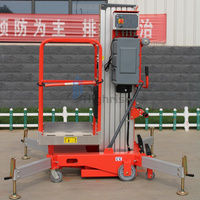 Plateforme élévatrice verticale à mât unique légère, capacité de charge 120 kg - 150 kg, hauteur de levage 5 m - 12 m, en alliage d'aluminium, pour usage intérieur, élévateur monoplace