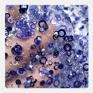 Tissu en <span class=keywords><strong>tulle</strong></span> <span class=keywords><strong>bleu</strong></span> marine à paillettes en polyester, idéal pour jupes tutu – Meilleure vente en stock - Product Image 1