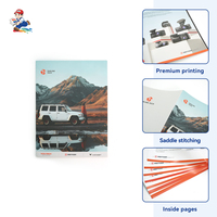 Brochures de haute qualité avec reliure à point de selle, papier kraft, design personnalisé, logo personnalisé, service d'impression professionnel