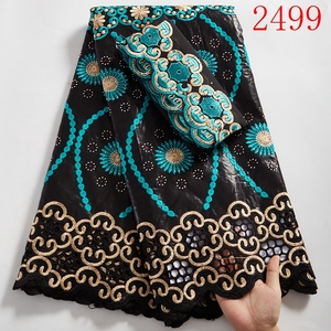 Tessuto Per La Donna Bazin Riche tessuti 2021 Tessuto Africano Del Merletto Del Tessuto di Alta Qualità Bazin Riche Per Cucire 2499 - Product Image 6