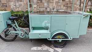 Tricycle mobile d'extérieur pour la livraison de nourriture, polyvalent 2-en-1, vélo et chariot à pousser, passage sans effort entre une remorque de vélo et un chariot à pousser - Product Image 3