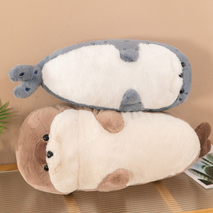 Coussin de poupée de loutre de mer unisexe en peluche super douce créative Jouet de remplissage en coton PP de haute qualité Cadeau pour les enfants et les fêtes - Product Image 5