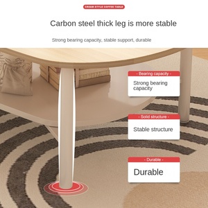 Nhà Máy Bán Sofa Bàn Trà Bằng Gỗ Trung Tâm Bảng Lưu Trữ Bàn Cà Phê - Product Image 6