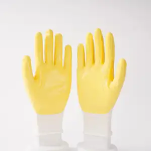 Sarung tangan pemeriksaan karet bebas daya sarung tangan berlapis nitril barang berkualitas