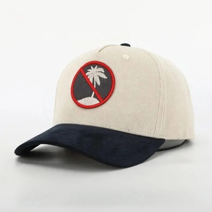 Fitted Sport Corduroy Vintage 3D Embroidered <b>Waterproof</b> Fruit Custom Plain Cotton 6 Panel Embroidery Logo Baseball <b>Cap</b> - Product Image 1