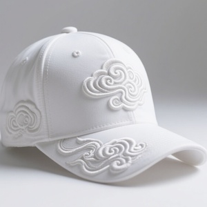 Nouveaux chapeaux de baseball personnalisés blancs Chapeaux personnalisés avec lettres brodées Logo Casquette de baseball extérieure - Product Image 2