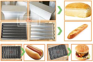 Buen precio multifunción panadería 62 bandeja 2 carro <span class=keywords><strong>hamburguesa</strong></span> doble estante rotatorio hornos alemán pretzel pan máquina para hornear - Product Image 6