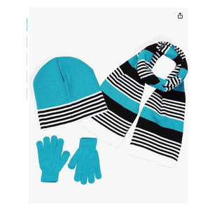 ชุดหมวกถักผ้าพันคอและถุงมือสำหรับเด็กชายและเด็กหญิง - Product Image 3