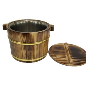 Seau en bois pour riz, seau en bois pour restaurants, tables, hôtels, petits seaux à riz, vaisselle, seaux isothermes pour légumes - Product Image 3