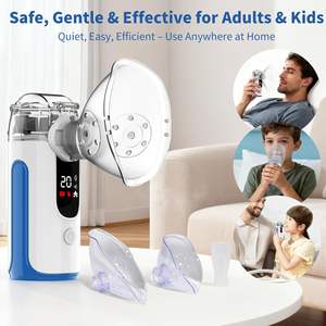 메쉬 네뷸라이저 LED 디지털 디스플레이 미스트 흡입기 휴대용 천식 호흡 초음파 분무기 조용한 휴대용 네뷸라이저 - Product Image 5