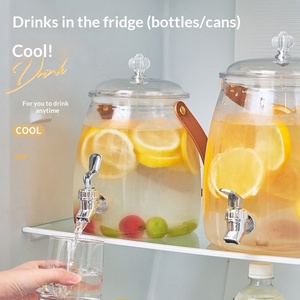 Jarra de Agua para Refrigerador de Gran Capacidad, de Plástico, con Grifo y Asa, Diseño Moderno y <span class=keywords><strong>Simple</strong></span> para Uso Doméstico - Product Image 1