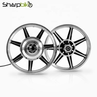 Roue de moteur en alliage d'aluminium Roue arrière simple de 14 pouces pour vélo électrique 36v 48v 250w 350w Brushless Commutation LCD Gear