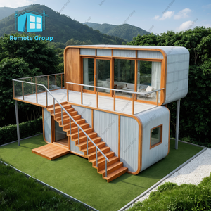 Capsula Abitativa Sicura da Remoto da 20 e 40 Piedi Modello Apple Pod House per Esterni, Capsula Ecologica di Lusso, Pod Prefabbricato - Product Image 2