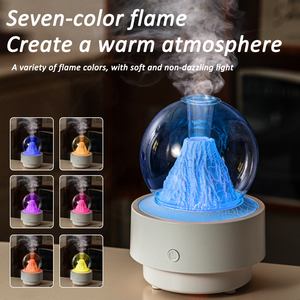 Diffuseur De Parfum Maison Volcano-Shaped Ultrasonic Aromatherapy <strong>Diffuser</strong> 7-Color LED Light Essential Oil <strong>Diffuser</strong> <strong>for</strong> Home - Product Image 2