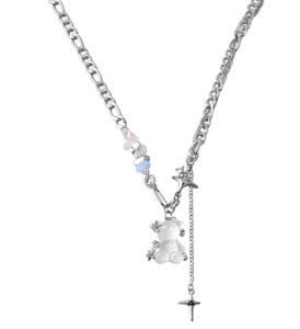 Moda sıcak satış hip-hop zinciri Diy takı karikatür şekli sevimli sakızlı ayı oyuncak şeker ayı kolye kolye - Product Image 3