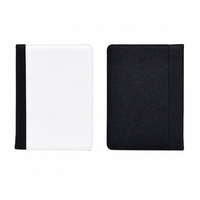 Portefeuille A5 en cuir PU vierge pour sublimation, bloc-notes rechargeable avec emplacement pour stylo, porte-cartes de visite, dossier de bureau