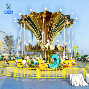 Precio de Fábrica, Columpio Giratorio Doble para Exteriores, Combo de Fibra de Vidrio para Todas las Edades, Parques Temáticos, Centros Comerciales - Product Image 2