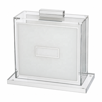 Tasse de lavage Judaica avec poignées dorées-Coupe de Kiddouche Lucite transparente pour le Shabbat juif, la Pâque et la décor