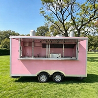 Remorque alimentaire mobile en acier inoxydable de 13 pieds avec cuisine complète, résistante à la rouille, capacité personnalisable pour la restauration rapide et le barbecue