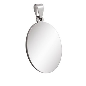 Ciondolo Ovale Medio in Acciaio Placcato Oro 14K, Stile Piatto 24x36mm, Componenti per Gioielli, Opzioni di Misura 20mm 25mm 16mm - Product Image 1