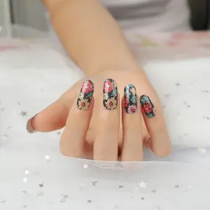 Cầu Vồng Thiết Kế Nail Kết Thúc Tốt Đẹp Hoa Nail Polish Dán Nail Art Kết Thúc Tốt Đẹp