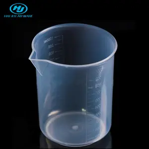 HAIJU Labor 1Liter Volumen Klar Pädagogisches Spielzeug Wärme Beständig Test Kunststoff Absolvierte Beakers Transparent Messbecher