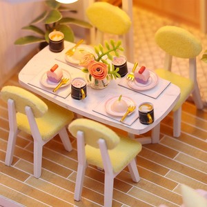 Modèle <span class=keywords><strong>de</strong></span> maison <span class=keywords><strong>de</strong></span> poupée en bois 3D lumineux <span class=keywords><strong>à</strong></span> LED, jouet <span class=keywords><strong>de</strong></span> construction DIY pour enfants et adultes, décoration intérieure et cadeau <span class=keywords><strong>de</strong></span> fête - Product Image 2
