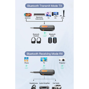 Y6 2 en 1 para <span class=keywords><strong>Bluetooth</strong></span> 5,4 transmisor <span class=keywords><strong>receptor</strong></span> 3,5mm Jack <span class=keywords><strong>auxiliar</strong></span> coche Kit en vuelo transmisor inalámbrico <span class=keywords><strong>receptor</strong></span> adaptador - Product Image 6