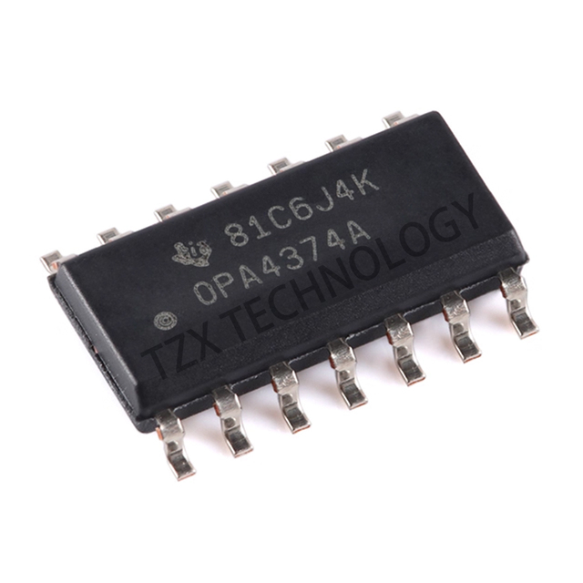 New and Original OPA4374AIDR OPA4374 Quad Operational Amplifier Low Power Precision Analog Amplifier SOIC14 Integrated Circuit