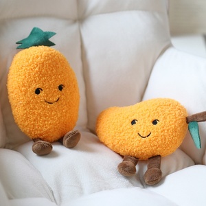 Özel köpek çiğneme oyuncakları <span class=keywords><strong>Mini</strong></span> çeşitli meyve Chewer için Pet peluş Squeak oyuncaklar - Product Image 4